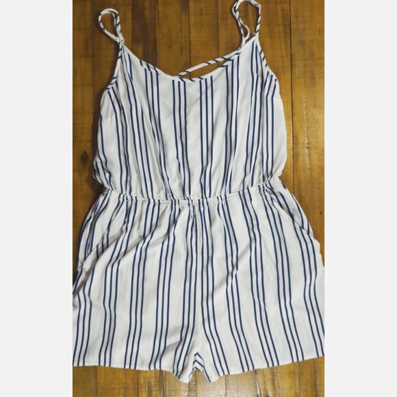 H&M Divided Striped Romper - Size 12 - Picture 2 of 8